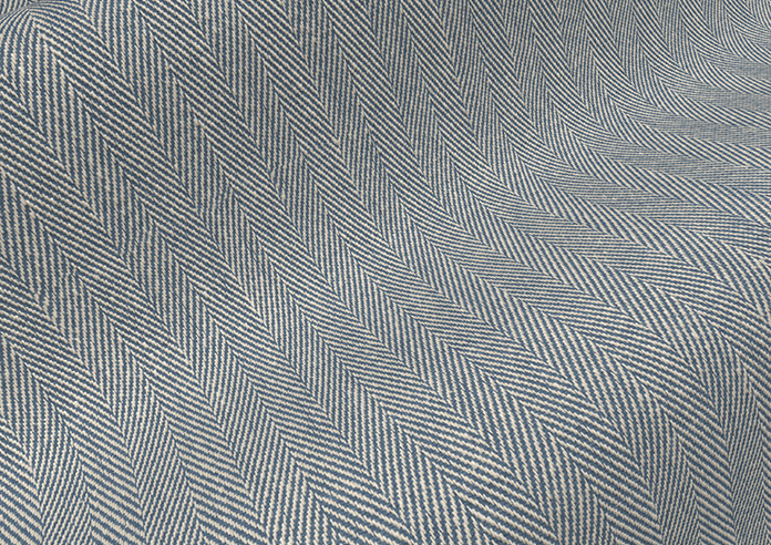Delicate Chevron, Dark Blue - Made to Measure Curtains - Image 4